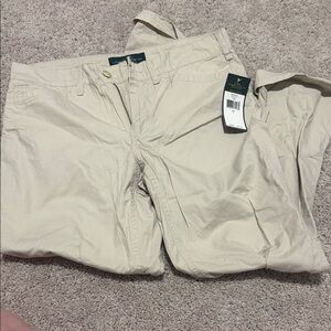 Ralph Lauren Women's Cream Cropped Pants